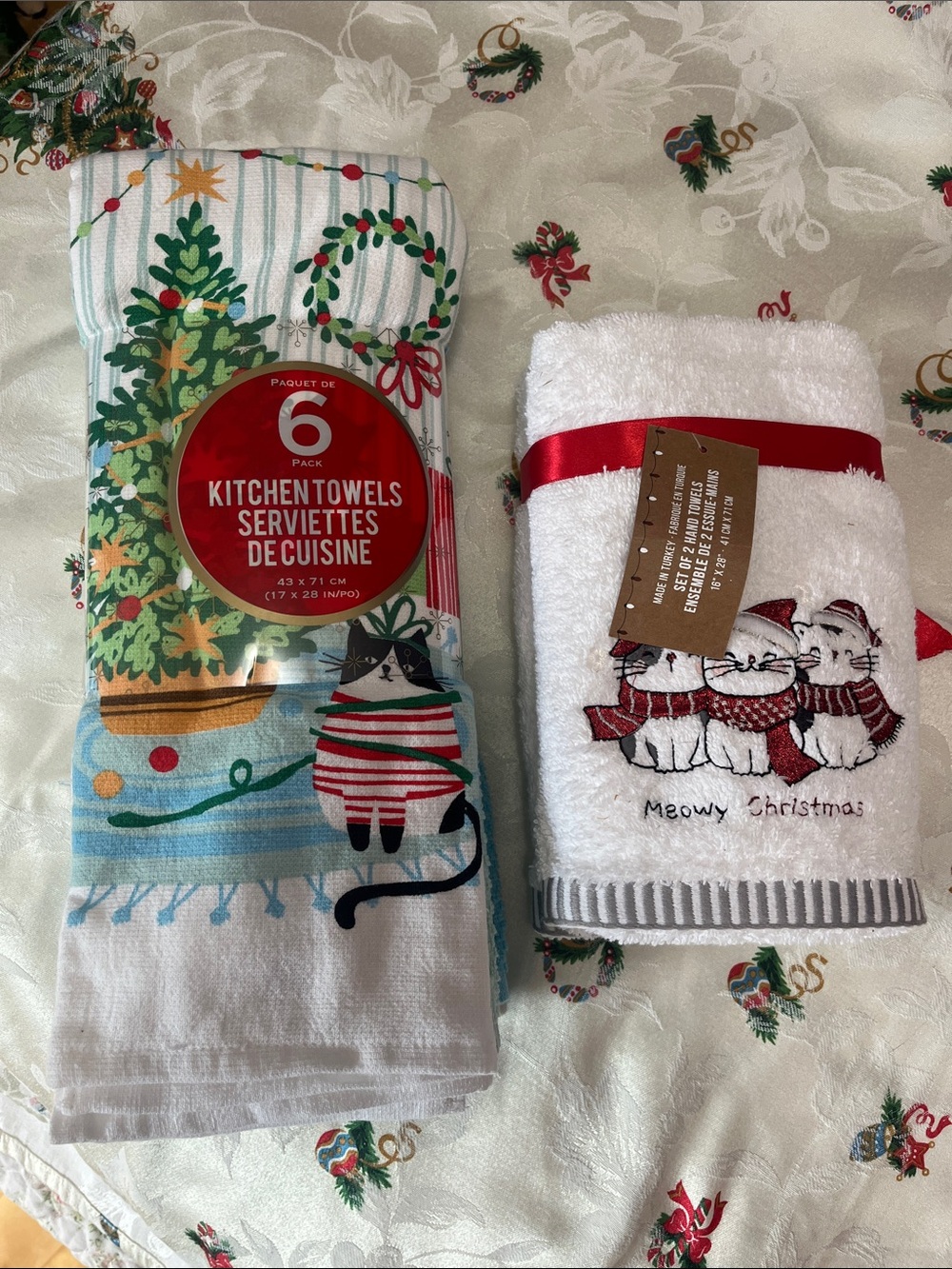 Christmas towels